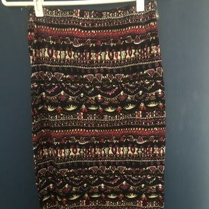 Bodycon Black and red skirt